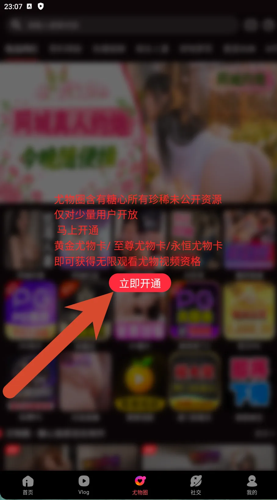 糖心vlog宠物圈会员提示截图
